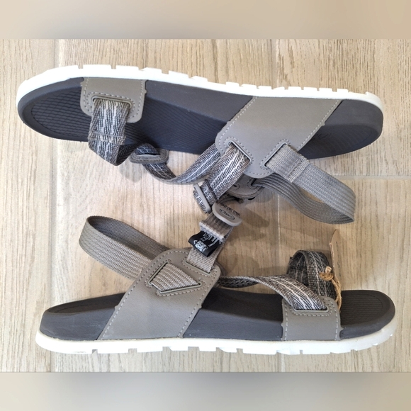 Chaco women's pully gray Lowdown adjustable strappy sandals - size 9 - Picture 4 of 9